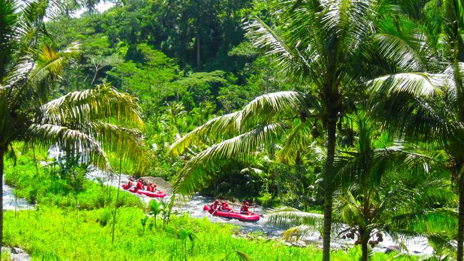 Rafting in the canyon on Balis mountain river Ayung at Ubud, Bali, IndonesiaEscape 16 June 2024NewsPhoto - iStock