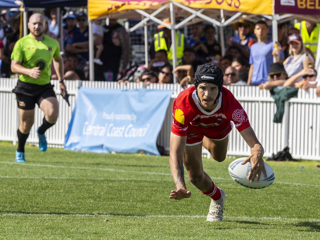 Chris Woodbridge, Men's Koori Knockout grand final, Walgett Aboriginal Connection vs. Wiradjuri Aboriginal Rivers. Picture: Andrea Francolini