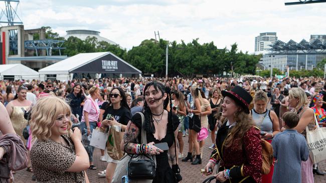 Thousands of Taylor Swift fans were left stranded in Sydney by taxi drivers. Picture: NCA NewsWire