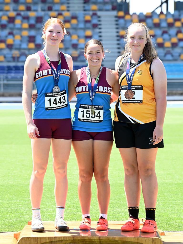 Queensland Representative School Sport track and field championships in Brisbane. Saturday October 12, 2024. Picture, John Gass