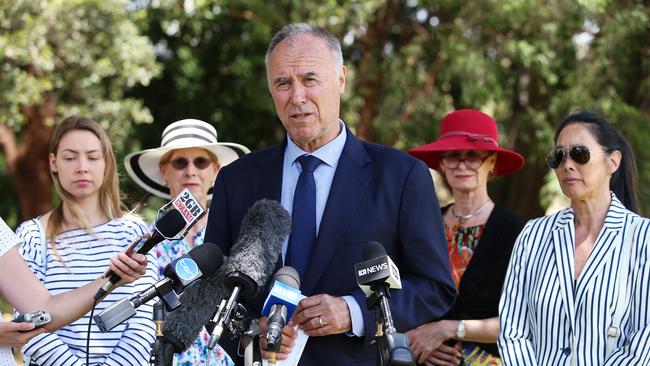 Liberal politician for the seat of Bennelong in Sydney, John Alexander announces his resignation after revealing he may be a dual citizen. Picture: Sam Ruttyn