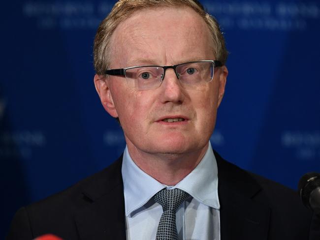 Reserve Bank of Australia Governor Philip Lowe speaks to the media in Sydney. Picture: AAP