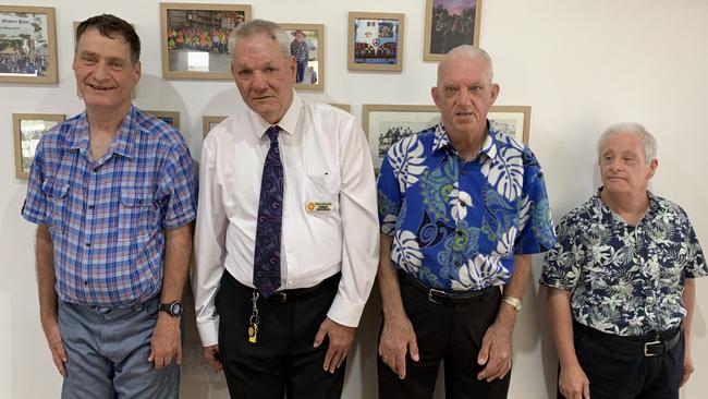 (From left to right) John O'Sullivan, Robert MacKenzie, Frank Jensen and Keith Perry will live together in South Mackay. Picture: Duncan Evans