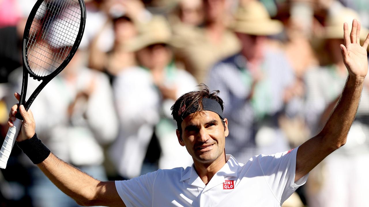 Roger Federer through to the semi-finals. 