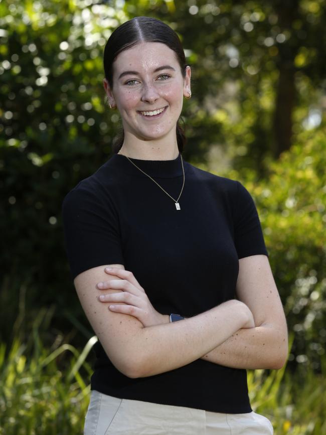 18-year-old St Paul’s Grammar student Abigail Keane, who scored 43/45. Picture: John Appleyard