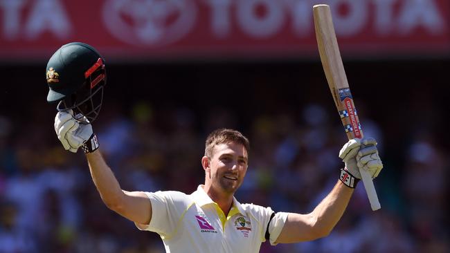 Australia's Shaun Marsh has not had much to celebrate since scoring his century against England on the fourth day of the fifth Ashes cricket Test match at the SCG in January 2018. Picture: AFP PHOTO