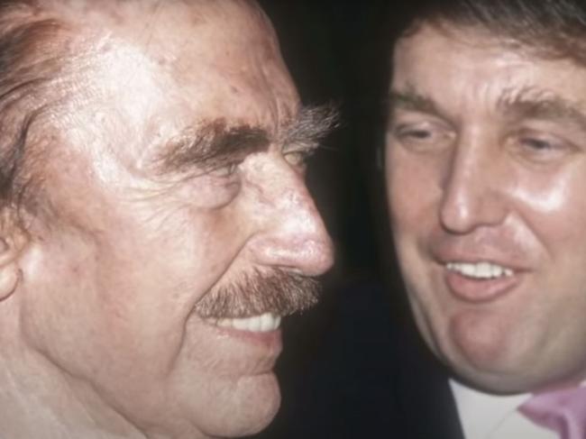 Fred Trump with his son Donald. Picture: ABC News