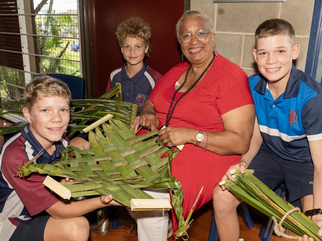 Hayden Thompson, William Parter, Marion F Healy, Chad Sander at Mackay State High School Friday 21 July 2023 Picture: Michaela Harlow