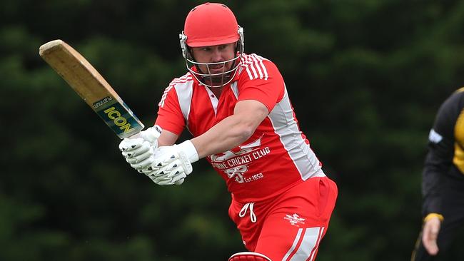 Michael Allen in action for Gisborne. Picture: Hamish Blair