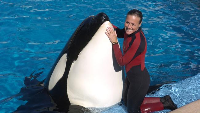 Whale trainer Dawn Brancheau is shown while performing at the SeaWorld Adventure Park in Florida 30/12/2005. Brancheau was killed in an accident with a killer whale at the Shamu stadium 24/02/2010.