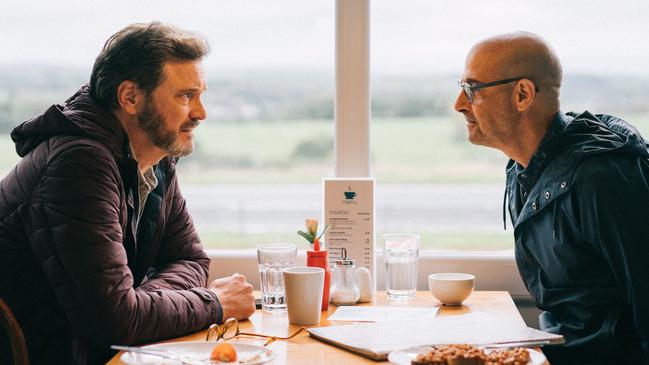 Colin Firth and Stanley Tucci in a scene from their much-heralded new film, Supernova.