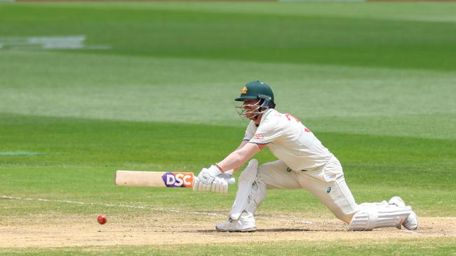 David Warner has quickly moved towards one final Test 50. Picture: Getty