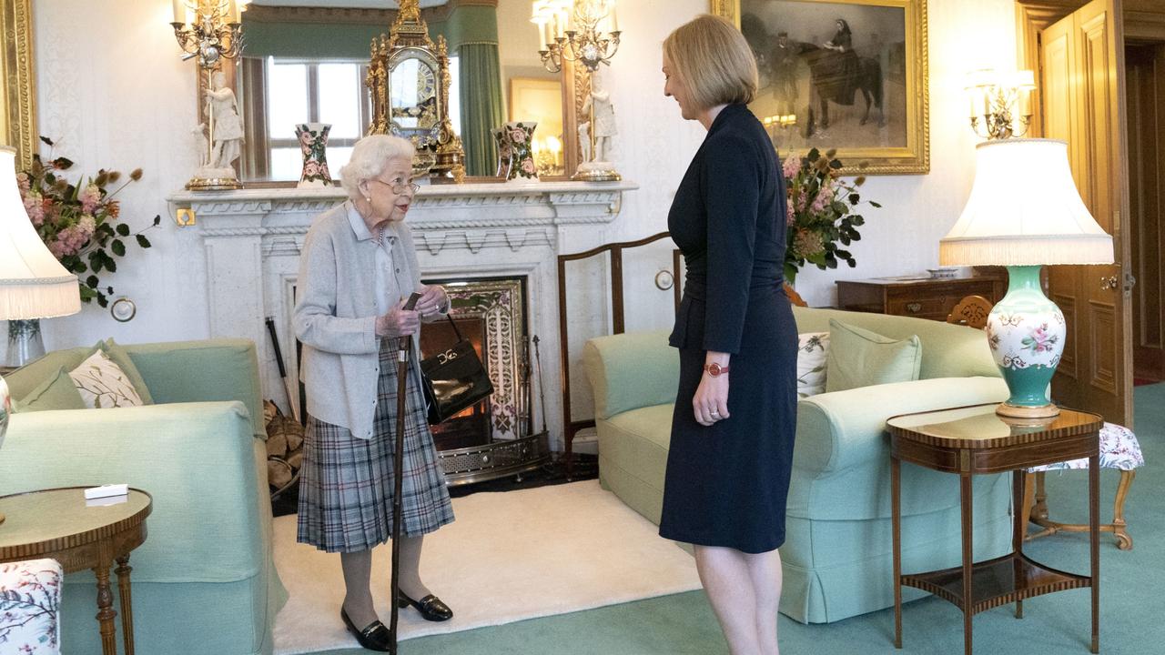 The Queen met new UK Prime Minister Liz Truss just two days before she died. Picture: WPA Pool/Getty