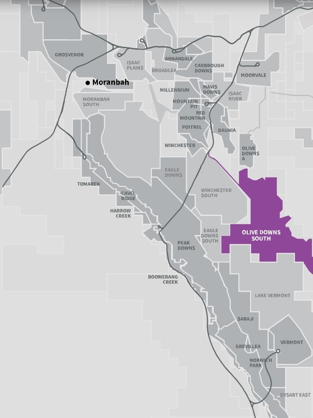 MINING PROJECT: The proposed site for the Olive Downs coal mine.