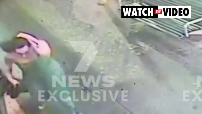 Moment MP's daughter flees after alleged attacked (7NEWS)