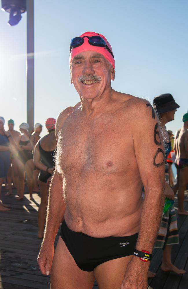 David Tarran at the2024 Masters Swimming Australia National Championships open swim event in Darwin. Picture: Pema Tamang Pakhrin