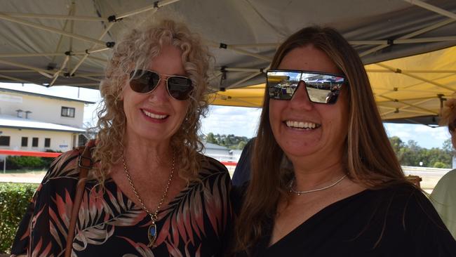 Nikki Hatchman and Julie Forrest at the 100 Club Cup race day 2023 in Gympie.