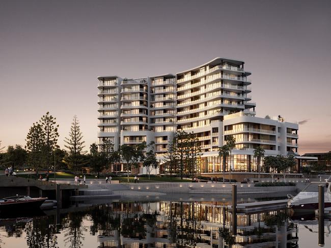 Renders of Crowne Plaza Shell Cove Marina. Picture: IHG Hotels &amp; Resorts