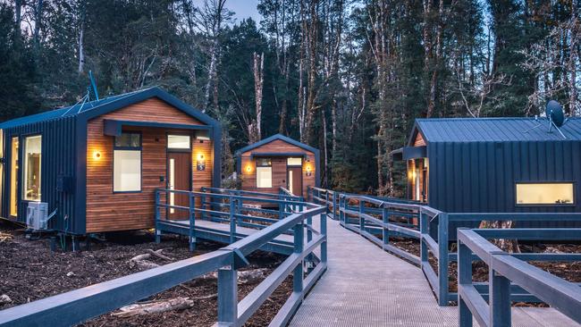 The new luxury cabins at Discovery Parks – Cradle Mountain. Picture: Supplied.