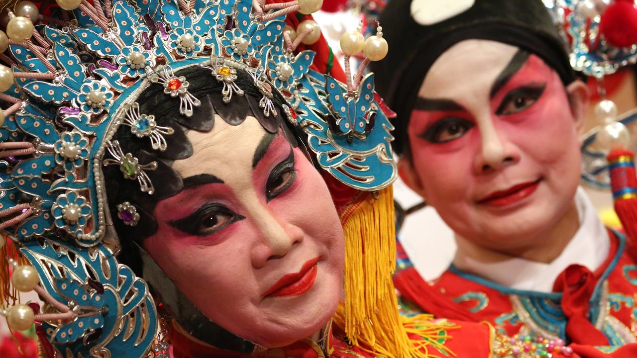 The ancient art of Chinese Opera is practiced at the Chinese Opera Teahouse in Singapore, where they wear costumes from the Ming dynasty era.