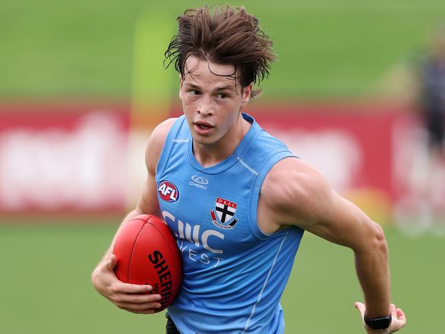 MELBOURNE, DECEMBER 6, 2024: St Kilda pre-season training at RSEA Park. Mattaes Phillipou. Picture: Mark Stewart