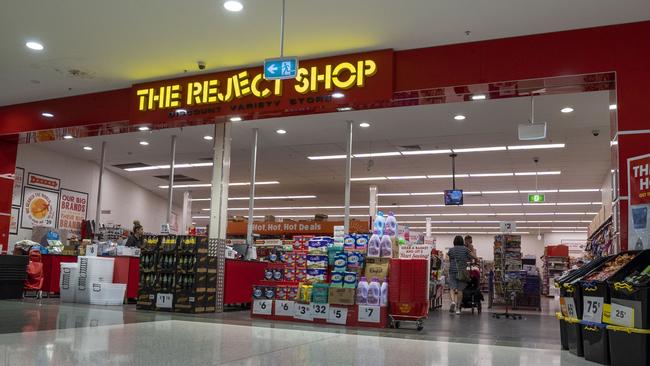 The Reject Shop says its sales have surged as customers panic buy key household goods. Pictdure: AAP/ Matthew Vasilescu.