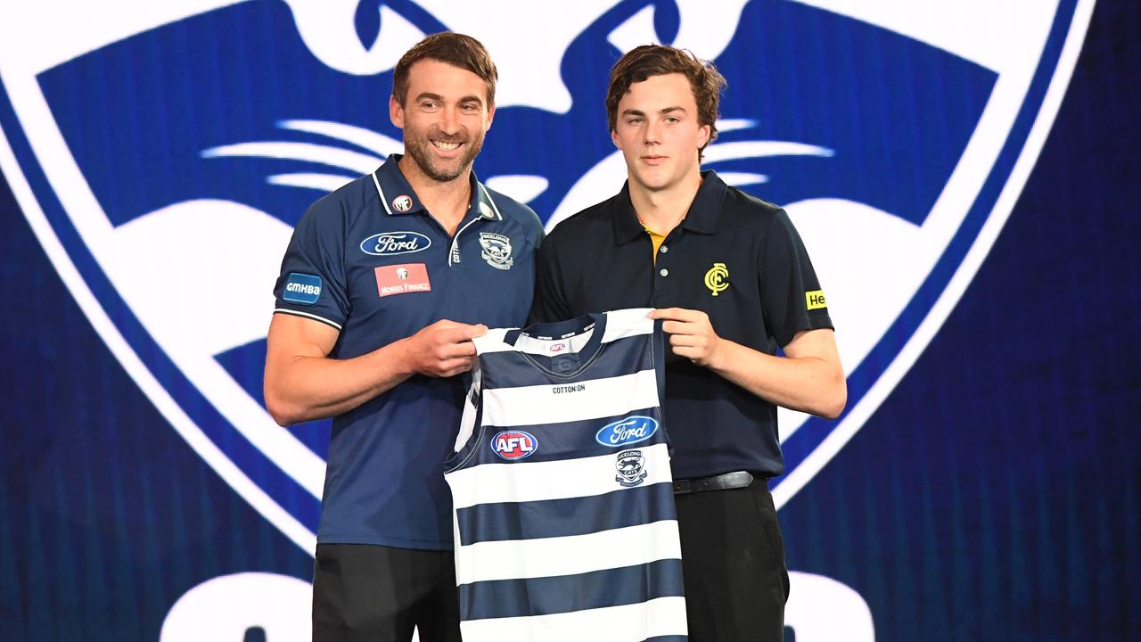 Geelong is open to moving up the draft order this year. Photo: James Ross