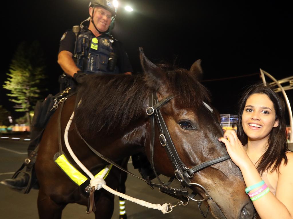 Senior Constable Dave Masters, who died Saturday morning, was formerly a member of the police’s mounted unit. Picture: Richard Gosling