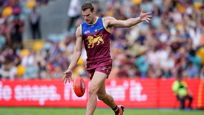 Lions defender Jack Payne believes he ‘belongs’ at AFL level. Picture: Russell Freeman/AFL Photos via Getty Images