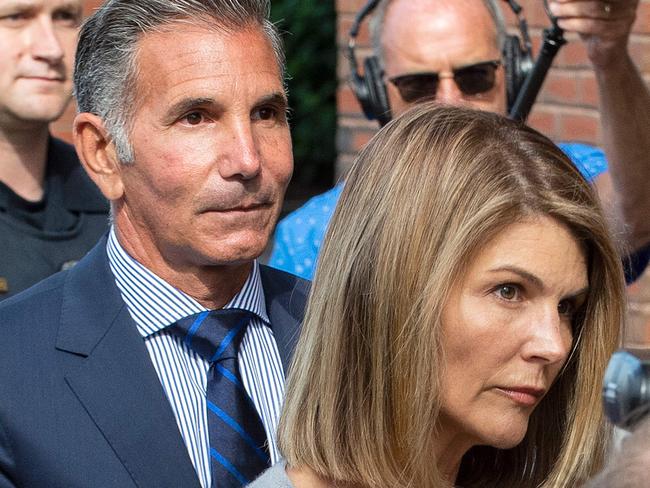 Actress Lori Loughlin and husband Mossimo Giannulli. Picture: AFP