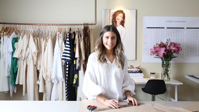 Isabella Longginou in her studio. Picture: David Kelly