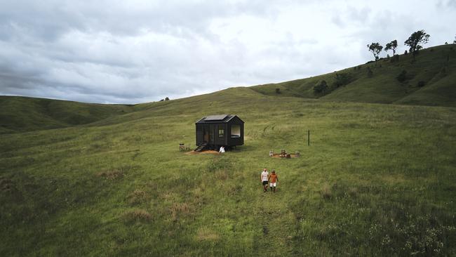 Dawn, one of Unyoked's off-grid cabins near Gloucester, NSW. Picture: Unyoked