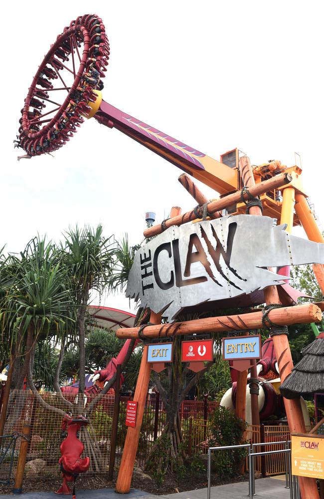 The Claw ride at Dreamworld. Picture: AAP