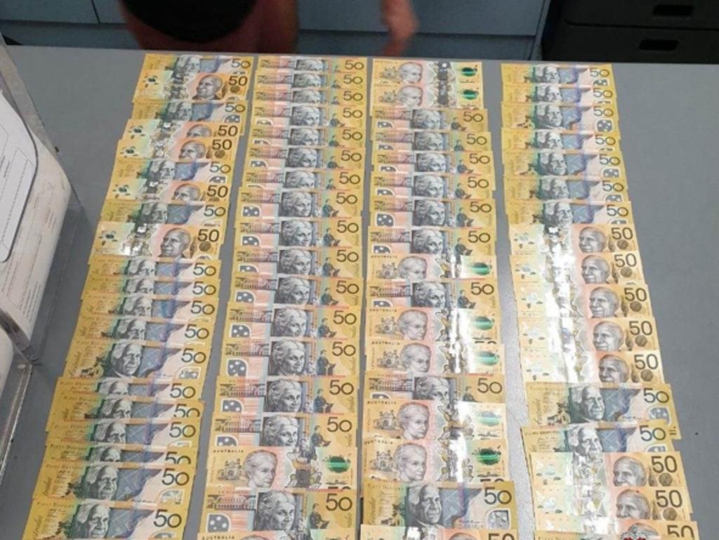 Police seized thousands of dollars in cash. Pictures: NSW Police