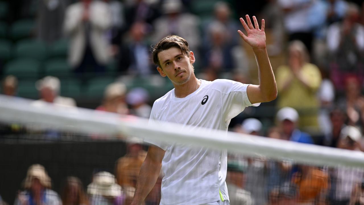 Australia’s highest rated player, Alex de Minaur, is starting to make a regular impact at majors. Picture: Getty Images.