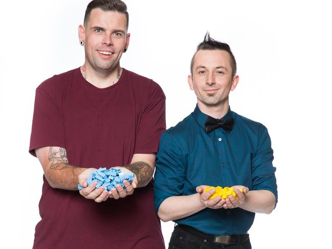 Nerang local Adam Bilsborough and teammate Kale from Melbourne are contestants on LEGO masters Australia. 