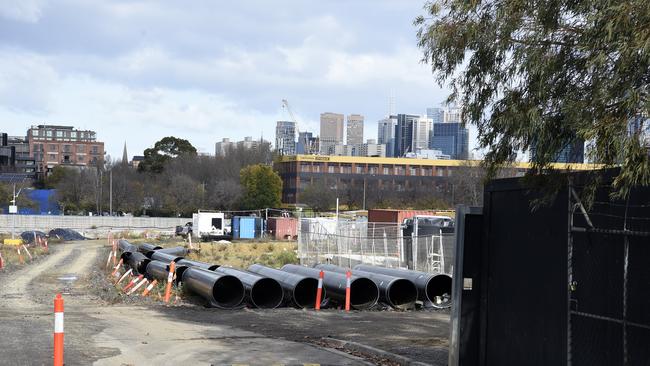 The Gasworks redevelopment site in Fitzroy. Picture: Andrew Henshaw