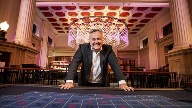 SkyCity Adelaide General Manager David Christian in the Marble Room. Picture: Mike Burton