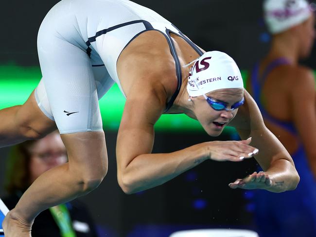 Shayna Jack in the women's 200 Metre Freestyle heats at the 2024 Australian Swimming Trials. Picture: Quinn Rooney/Getty Images