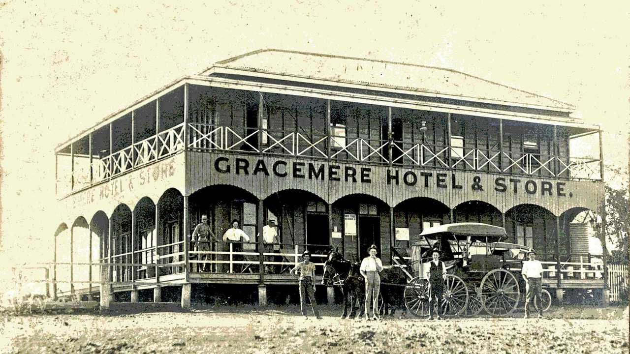 The Gracemere Hotel was built in 1885, and was one of five hotels in the town at the time. Picture: Contributed