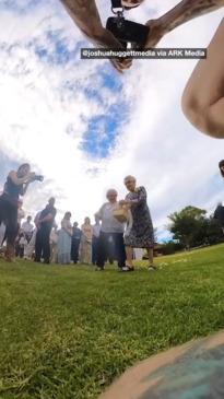 Heartwarming moment grannies step in as flower girls at Adelaide wedding