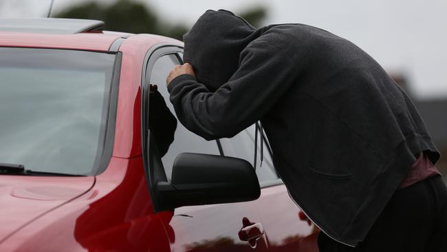 Love allegedly stole a red car from Medbury Avenue.