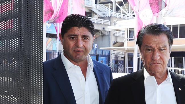 Bulldogs Chairman Ray Dib (left) is scrambling to rectify the situation.