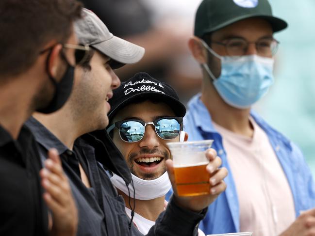 Some of the spectators in the stands at the SCG. Picture: Phil Hillyard