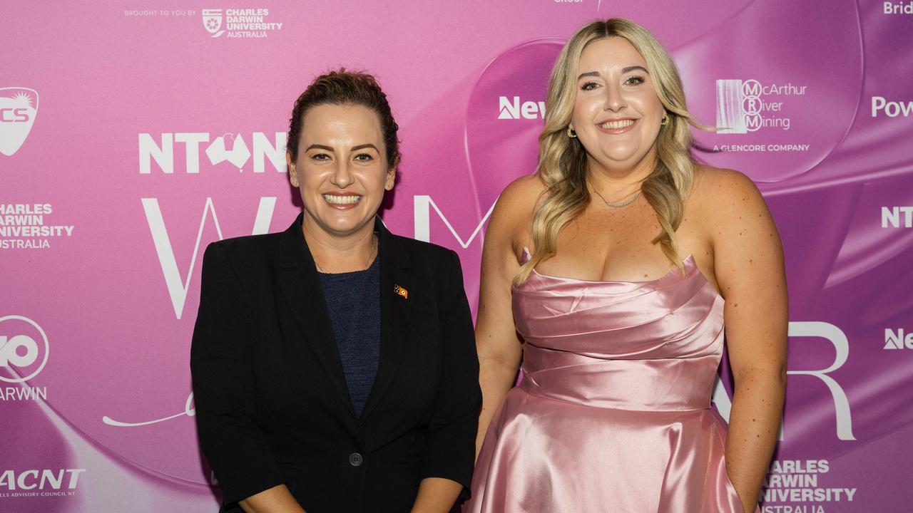 Chief Minister Lia Finocchiaro and NT News Editor Melanie Plane at the 2025 NT News Woman of the Year. Picture: Pema Tamang Pakhrin