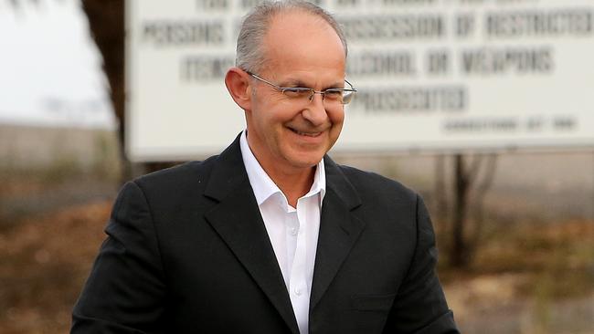 Zlate Cvetanovski leaves Loddon Prison in Victoria, after nearly ten years behind bars. Picture: Stuart McEvoy