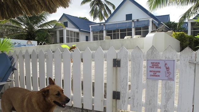 John McAfee's home in Belize, following the investigation into his neighbour's murder. Picture: AP. 