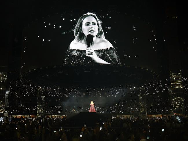 Adele performed at Etihad Stadium. Picture: Graham Denholm/Getty Images