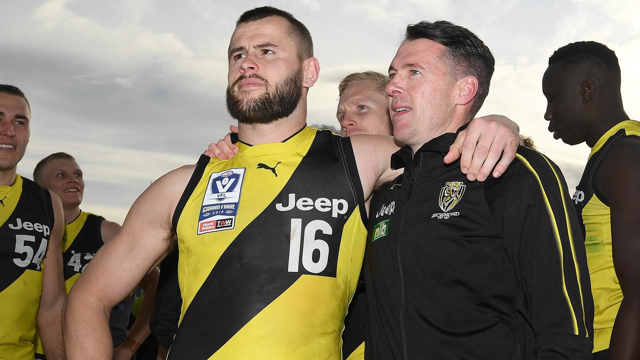 Craig McRae coached Richmond's VFL side. Getty Images