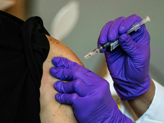 Reluctance among healthcare workers to take the vaccine has surprised US officials. Picture: AFP